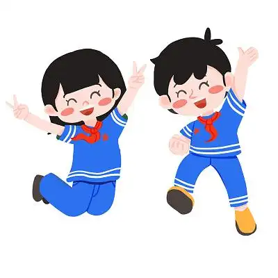 大学附近的草地背着包的年轻女学生同学们在教室家长会卡通手绘简约