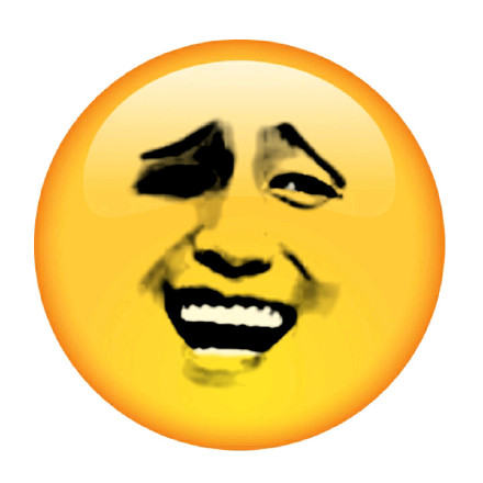 笑脸金馆长 - 大黄脸表情_黄脸_网红_搞笑_好玩表情