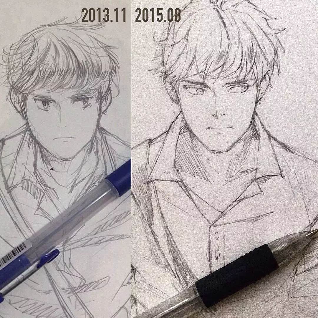 大神蜕变的秘密:四年时间坚持手绘,日本二次元插画师用一支铅笔走红