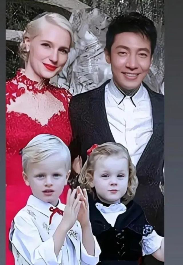 撒贝宁一家外出爬山,4岁龙凤胎正脸曝光,外国老婆基因太强大