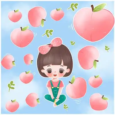 卡通水果人物素材