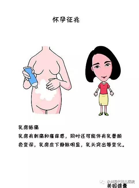且伴有乳晕颜色变深,乳头突出等变化.