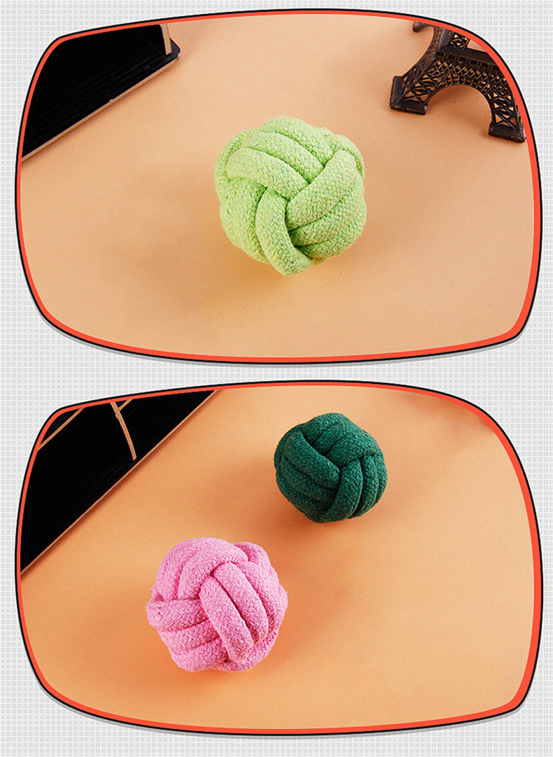 绳结编织球宠物狗狗玩具耐咬磨牙洁齿棉绳球狗咬绳萨摩耶玩具代发