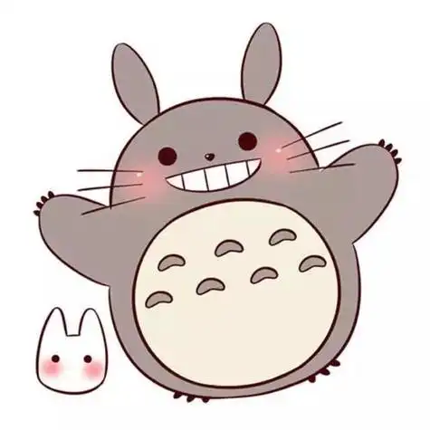 非常简单又可爱的龙猫(每个人心中都有一只小精灵)