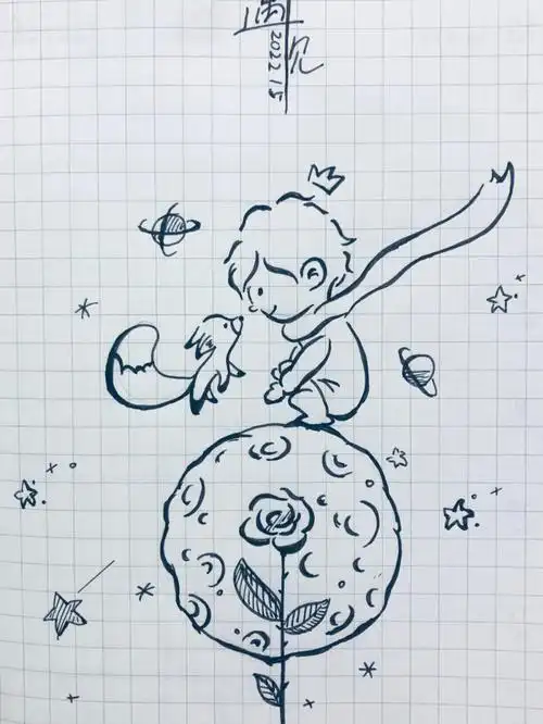 简笔画 | 小王子