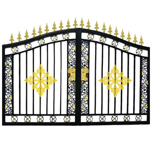 铁艺大门欧式别墅小区农家院双开门家用院子对开门农村乡村庭院11