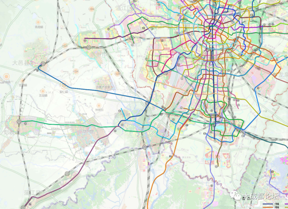 《成都市城市轨道交通线网规划》(2021版),新津区范围内规划了地铁10