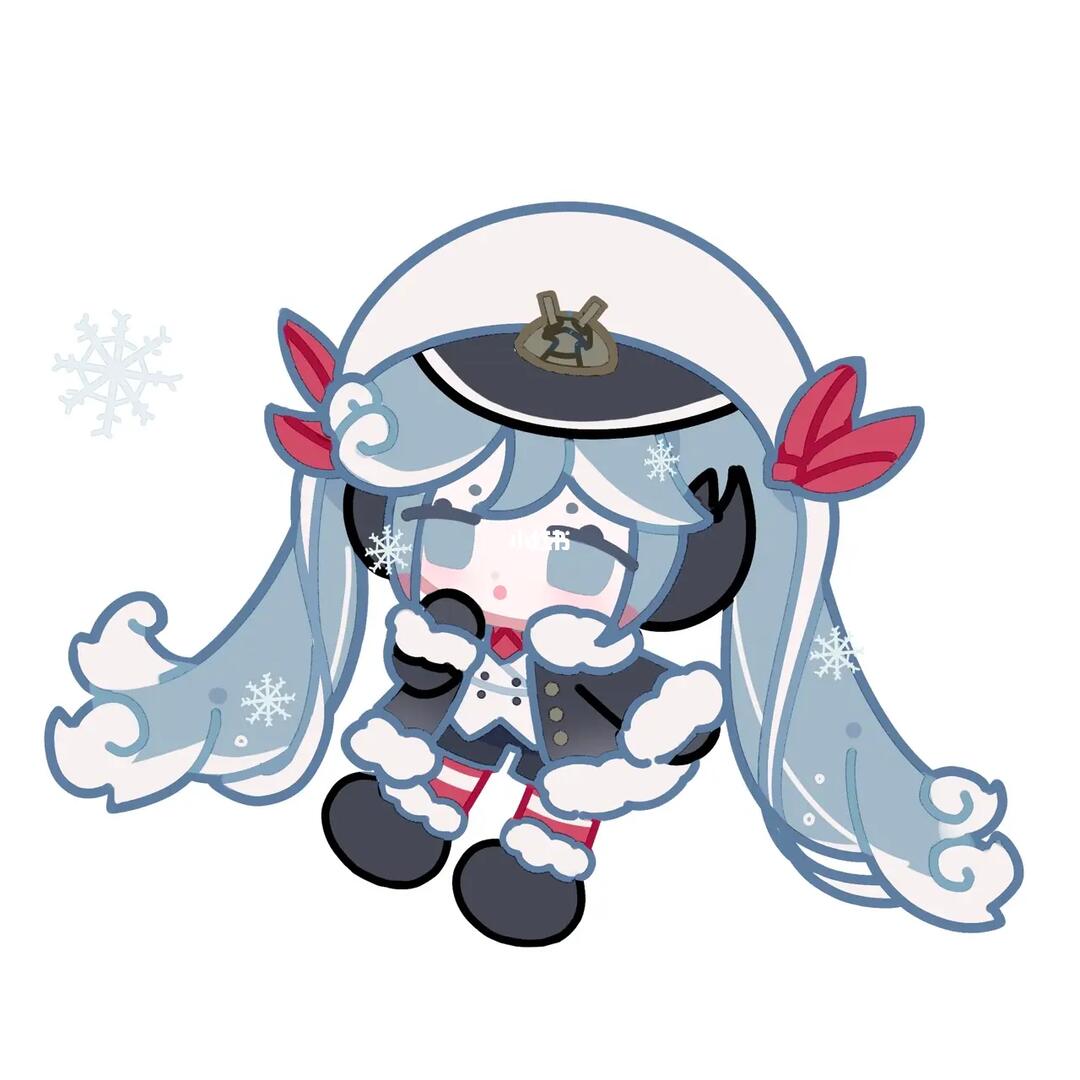 初音未来  #雪初音  #绘画  #q版