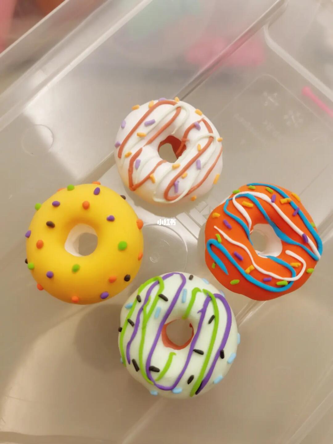 超轻粘土 甜甜圈 下午茶小甜点