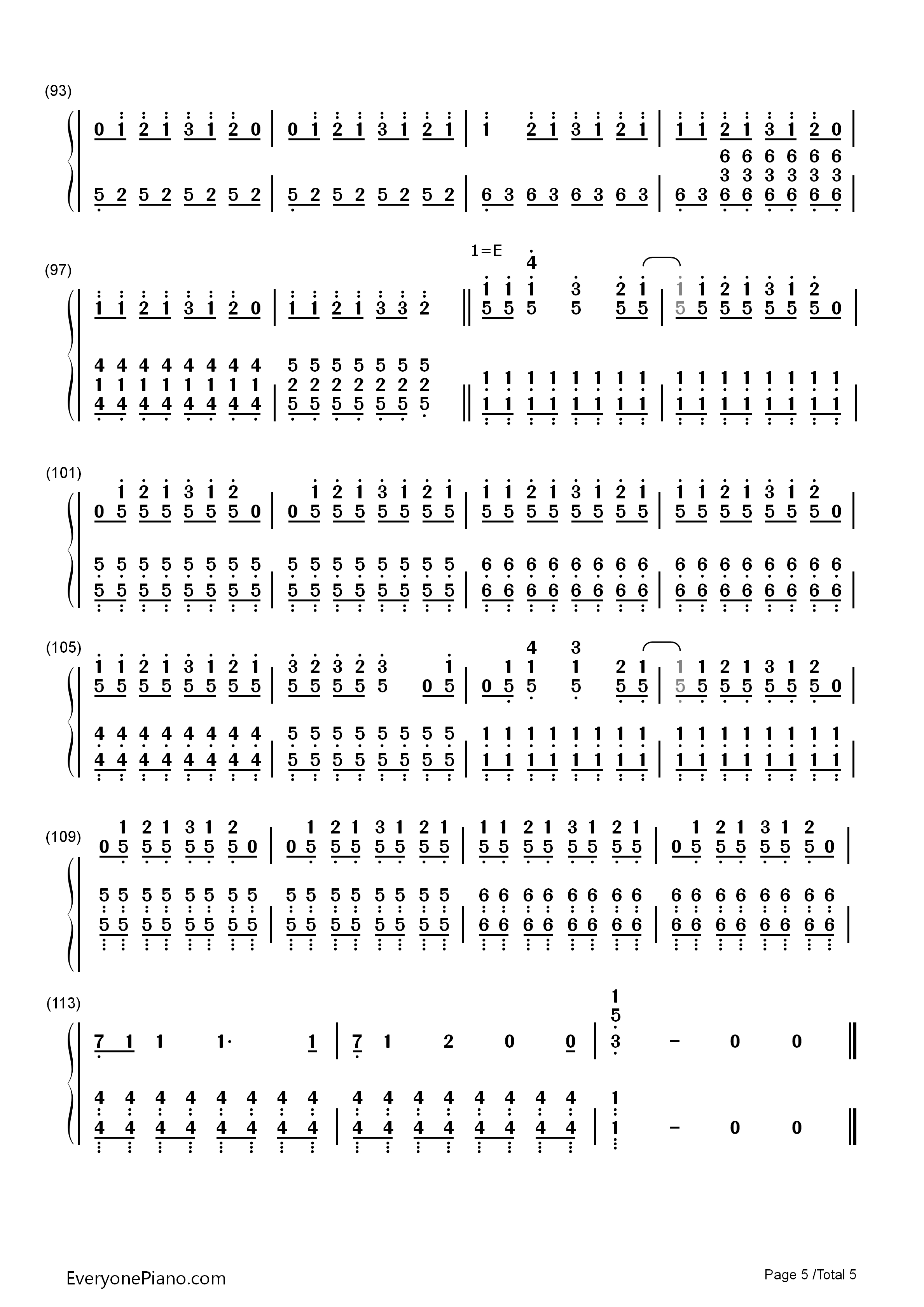 lovestorytaylorswift双手简谱预览5