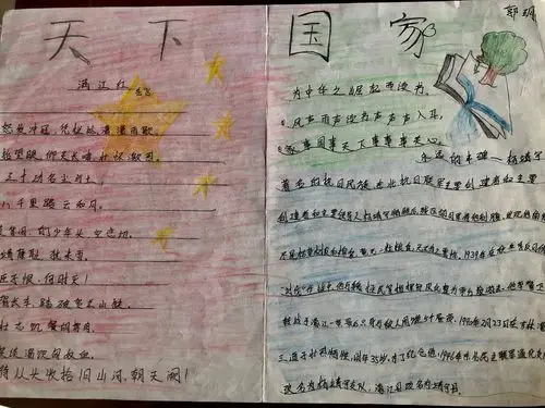 创意报纸我来办——三实中七一班手绘报展示