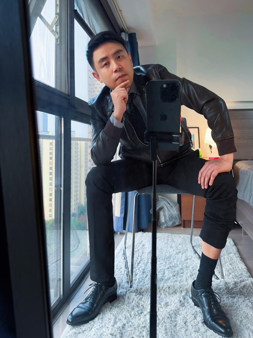 四十岁大叔  #沪漂  #皮鞋黑袜  #正装