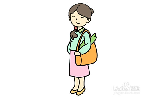 画妈妈的简笔画