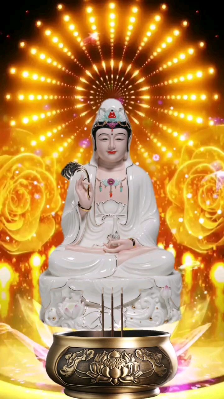 行善福报自然来南无观世音菩萨