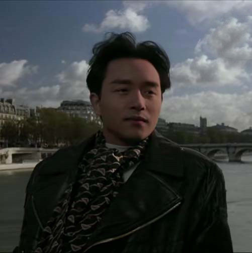 张国荣同款皮衣夹克外套 leslie哥哥纵横四海同款宽松夹克