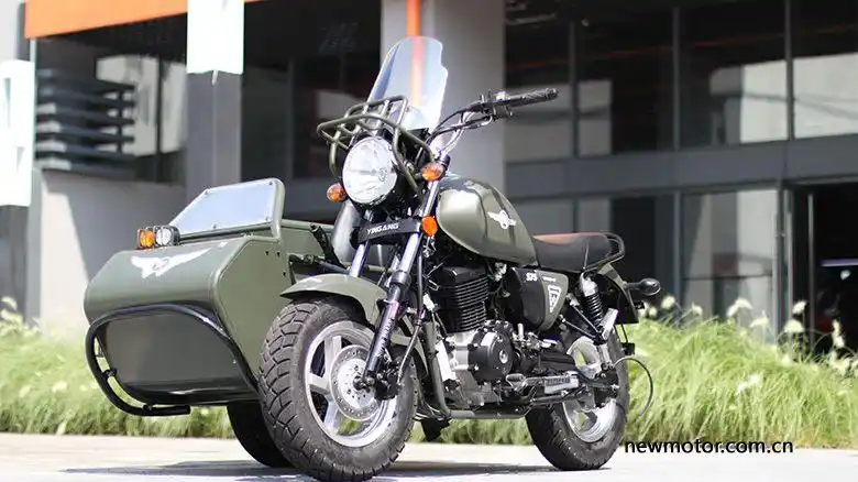 轴传动200cc带倒档银钢新款边三轮2