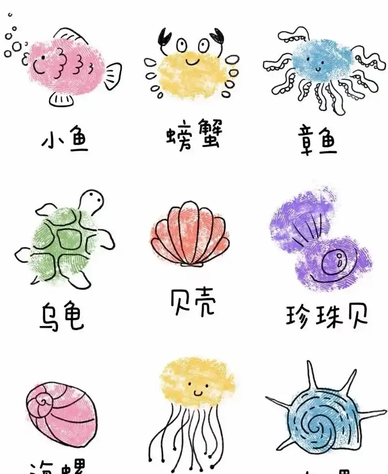 手指画素材.手指画怎么画,手指 - 抖音