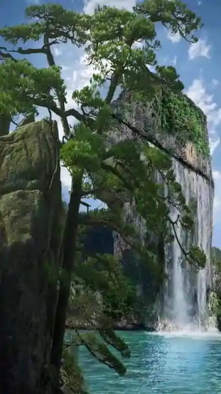 这就是传说中的脑子进水,千年奇观人脸瀑布,不得不感叹大自然的鬼斧神