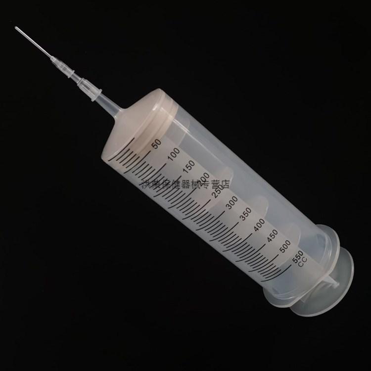灌肠注射器550毫升特大号大容量针筒注射器机油大针管喂食冲洗灌肠打