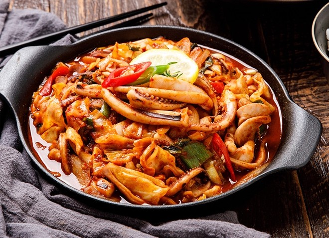 韩式甜辣炒鱿鱼的做法