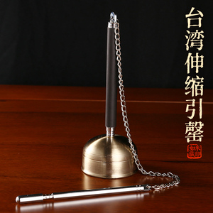 纯铜《引磬》台湾日式伸缩引罄法乐器佛铜磬功课助念敲打击经奉供