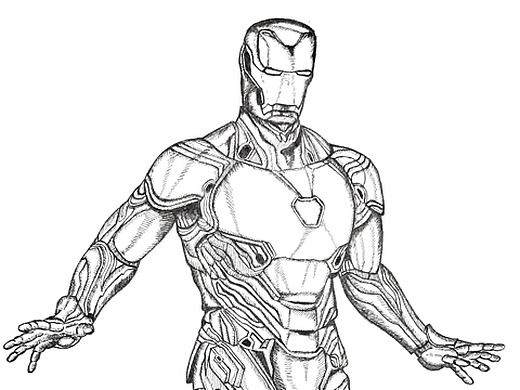 绘画作品——钢铁侠