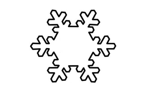 冰雪奇缘中的雪花简笔画