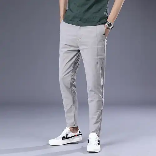 裤夏季薄款新款男士休闲裤男百搭宽松哈伦裤大码潮长裤子夏天运动裤男
