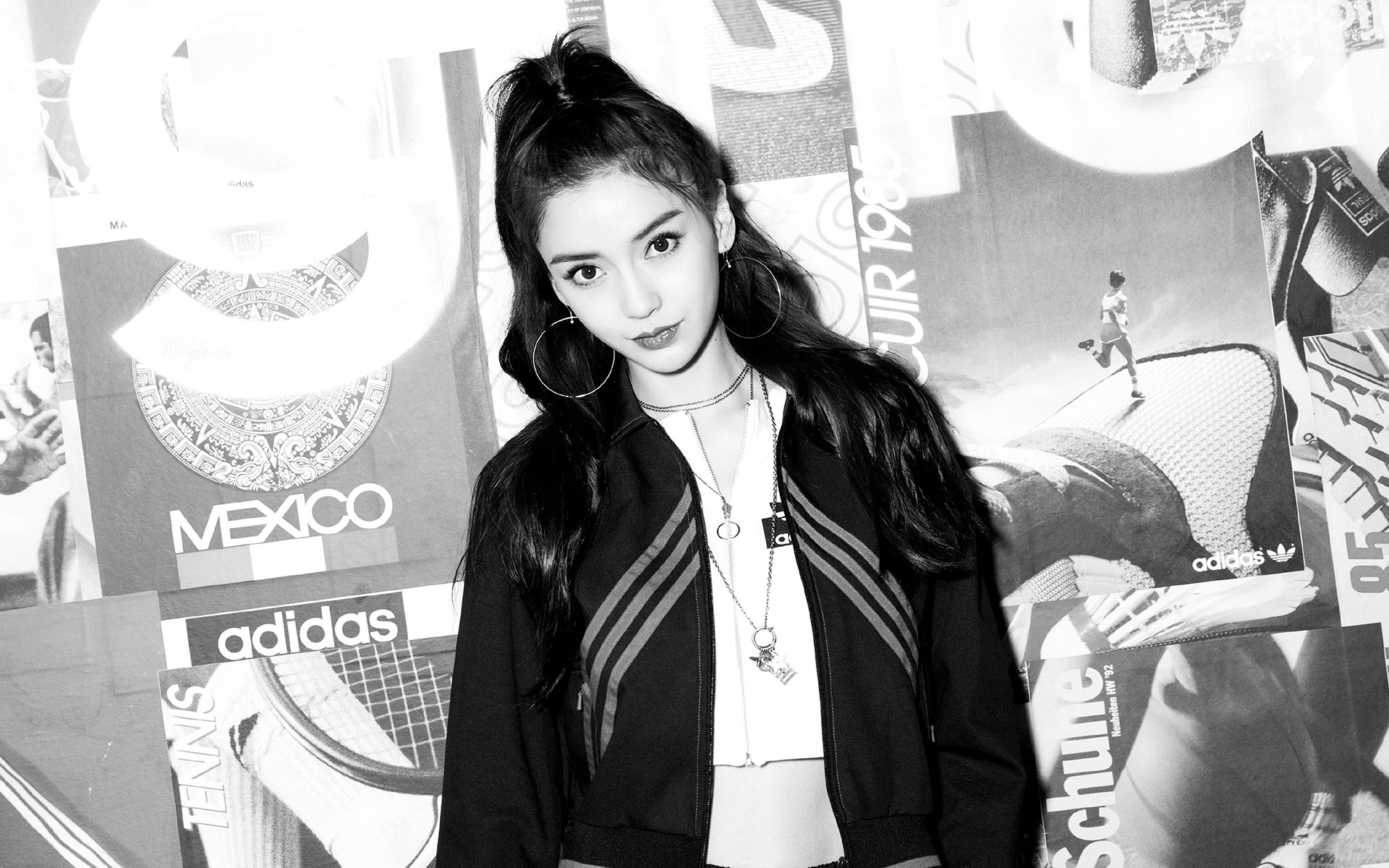 一组angelababy超酷写真图片壁纸分享给大家,红蓝碰撞,经典和潮流齐驱