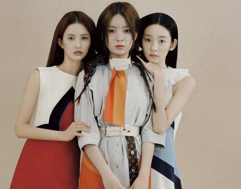 原创硬糖少女三人合拍大片,陈卓璇刘些宁可盐可甜,张艺凡妆容像仙子