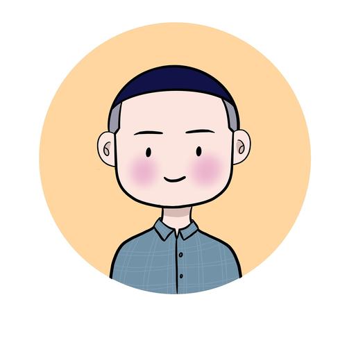 平头帅气卡通头像男 卡通头像图片大全 -【爱个性】