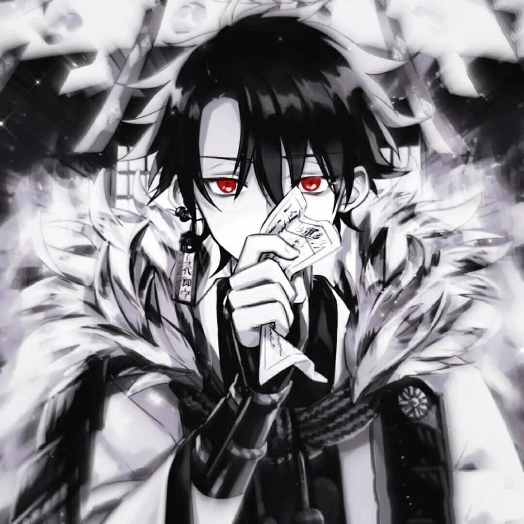 男生黑暗系动漫头像