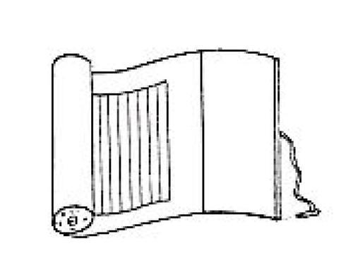 一张纸卷起来简笔画边框图片大全简笔画书卷儿童画怎么画书卷简笔画