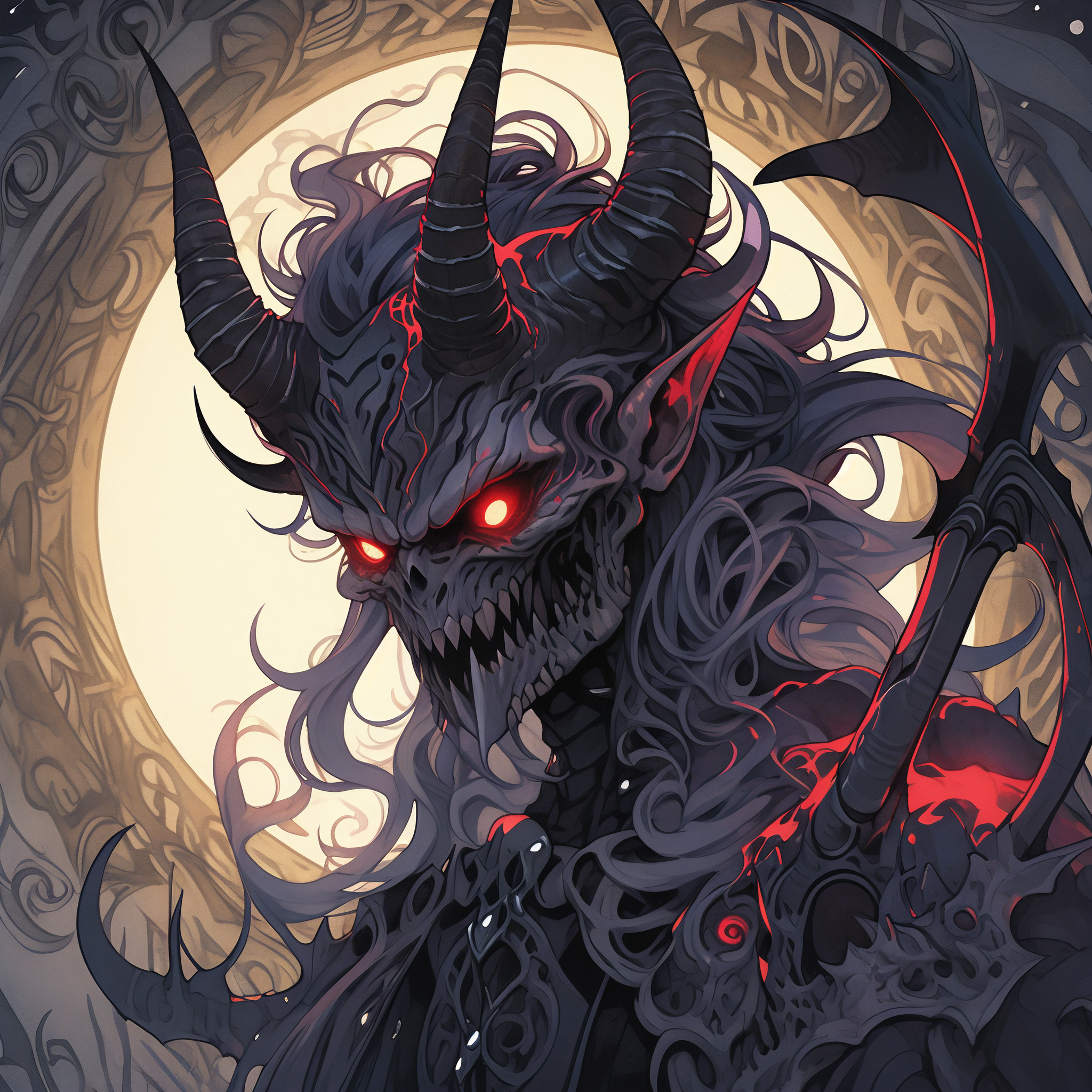 97地狱恶魔头像94 想要一组酷炫的地狱恶魔头像吗?