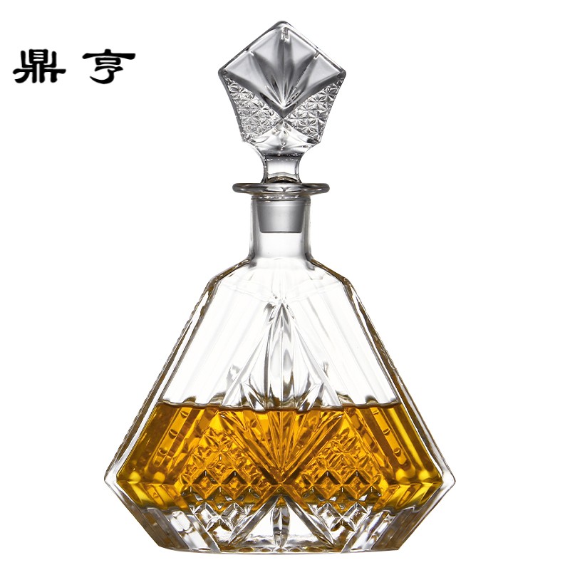 鼎亨欧式红酒醒酒樽器水晶玻璃洋酒瓶家用威士忌分酒器快速倒酒壶