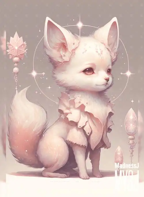 ai插画78狐狸宝宝狐狸座74