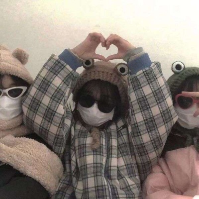 三人三张可爱沙雕闺蜜头像图片