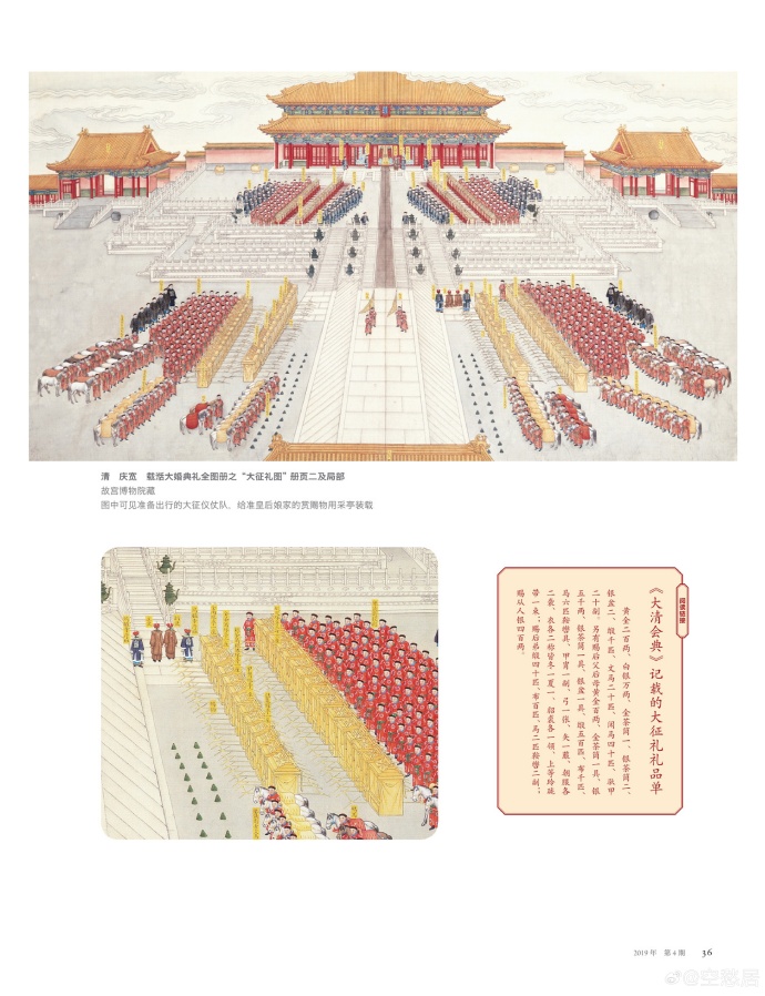 1889年光绪大婚典礼全图册-第三册大征礼图大征礼就是光绪皇帝正式向