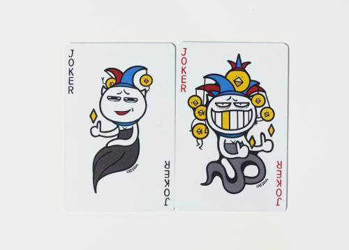 大王扑克牌简笔画