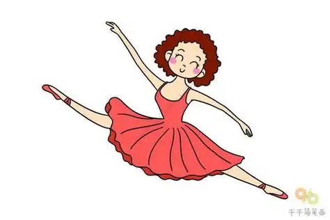 小女孩跳舞简笔画小女孩跳舞简笔画颜色