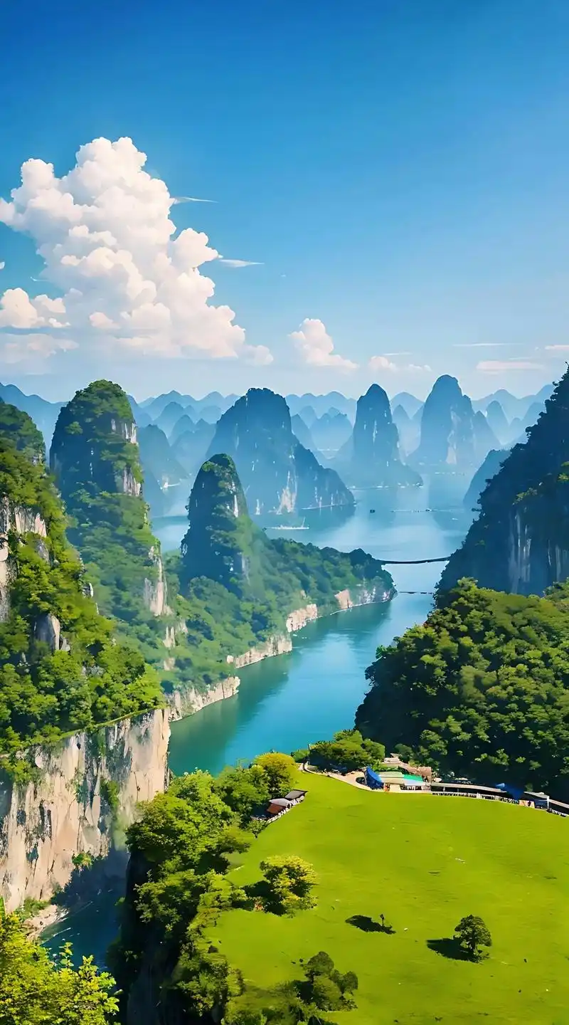 桂林山水甲天下,如诗如画,人间仙境#图文伙伴计划 #大山深处 - 抖音