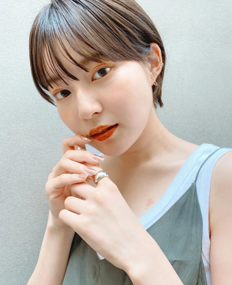 日系少女感短发.