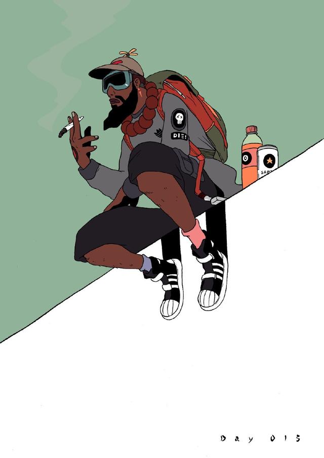 酷酷的潮图!时尚感插画快选去当壁纸!