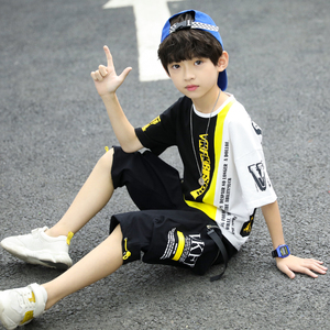 大童男装夏装10十11男童运动套装12小学生13男孩儿童短袖短裤15岁