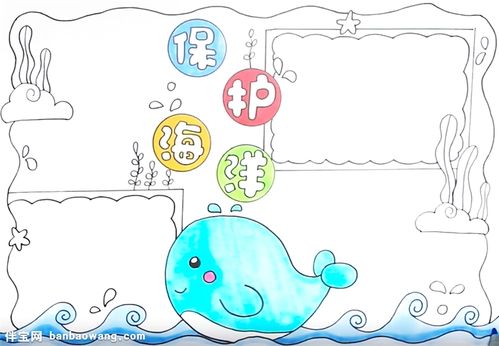 保护海洋手抄报怎么画
