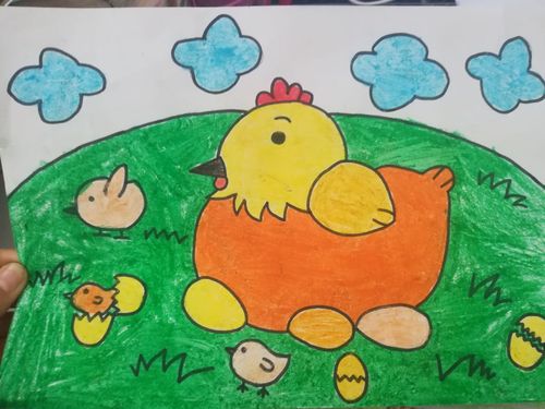 乡下堡中心小学三一中队美术社团活动之动物简笔画系列2快乐的小鸡