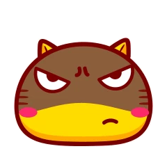 哈咪猫表情～黑脸