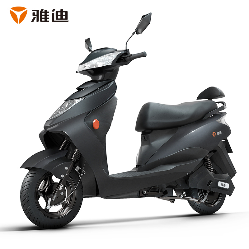 雅迪yadea新款豪华电动车豪战可选石墨烯电池轻便代步踏板车电瓶车