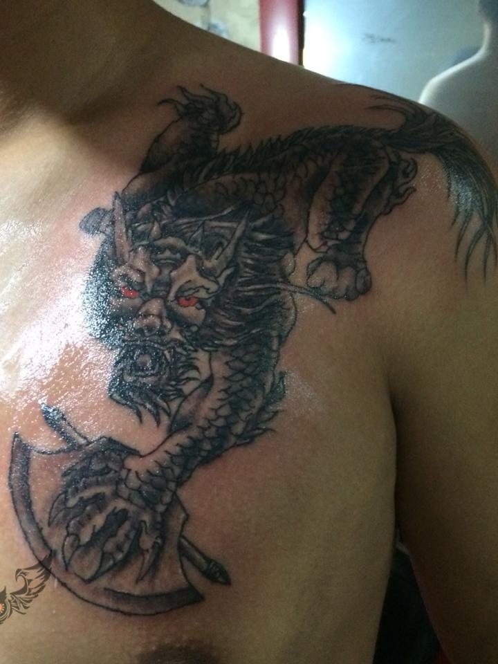 麒麟_纹身图案手稿图片_ 不良人的纹身作品集