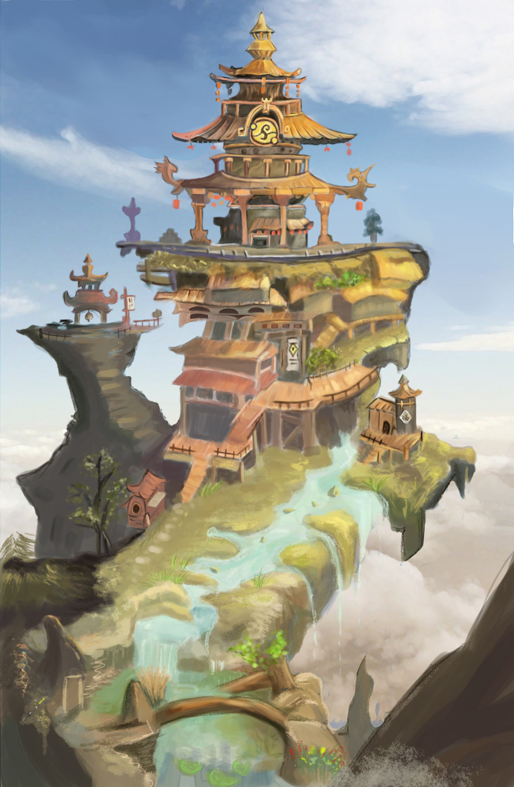 渣手绘系列四之场景原画